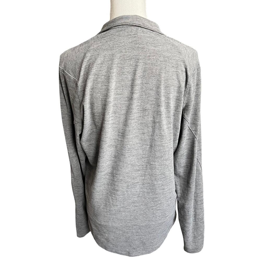 Lululemon heathered gray 1/4 zip pullover long sleeve activewear workout medium - Picture 4 of 8